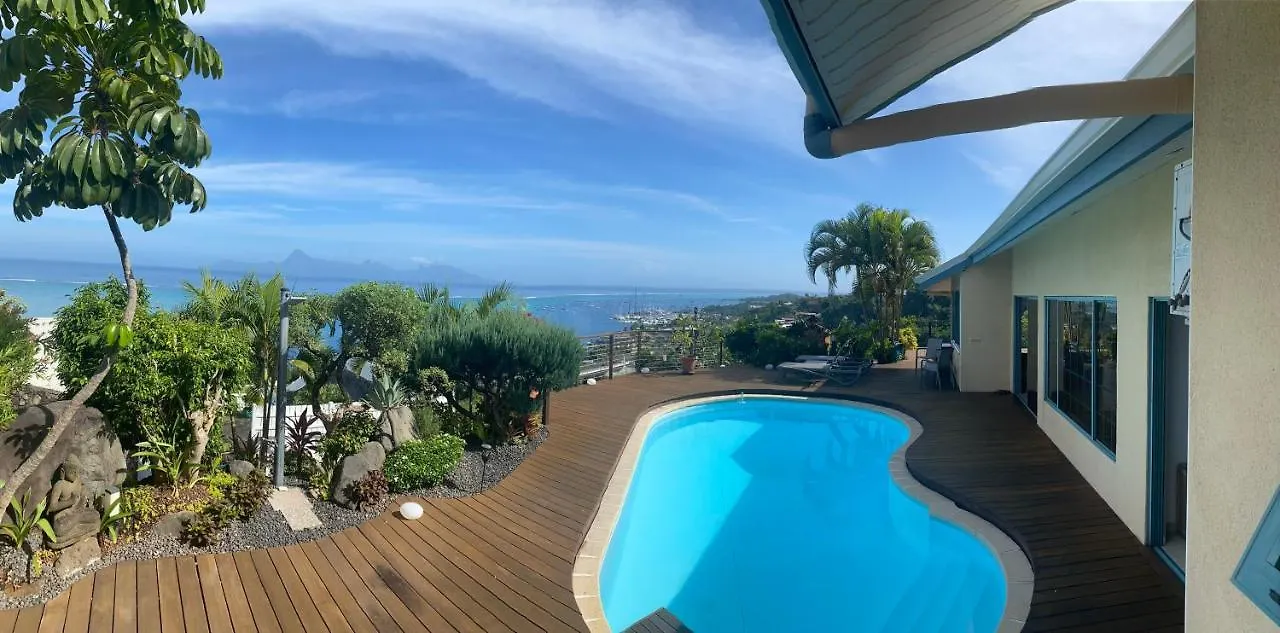 Temanahau Lodge Villa Vue Ocean Et Moorea Punaauia  0*, Punaauia (Tahiti)