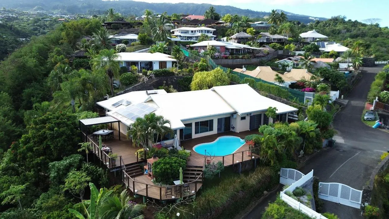 Temanahau Lodge Villa Vue Ocean Et Moorea Punaauia