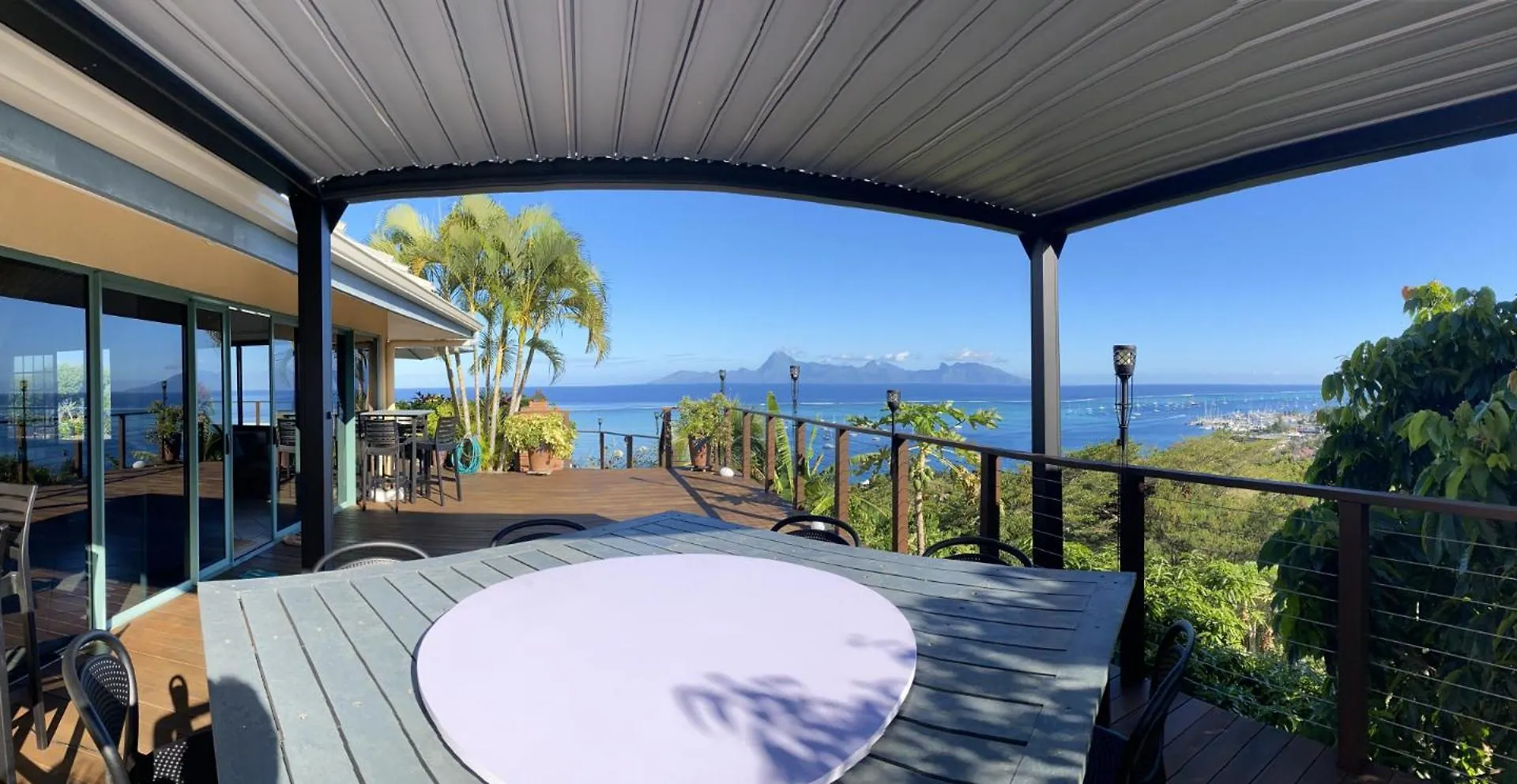 Temanahau Lodge Villa Vue Ocean Et Moorea Punaauia