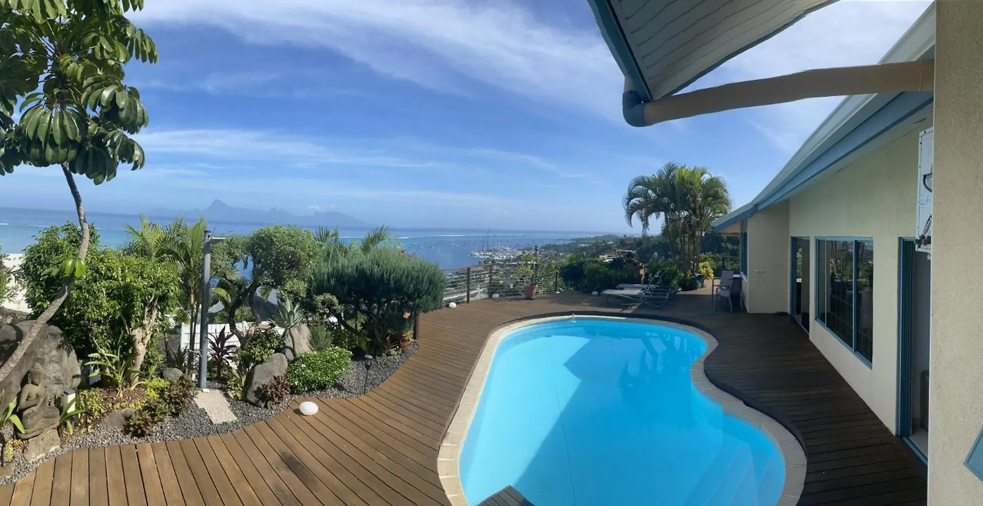 Temanahau Lodge Villa Vue Ocean Et Moorea Punaauia