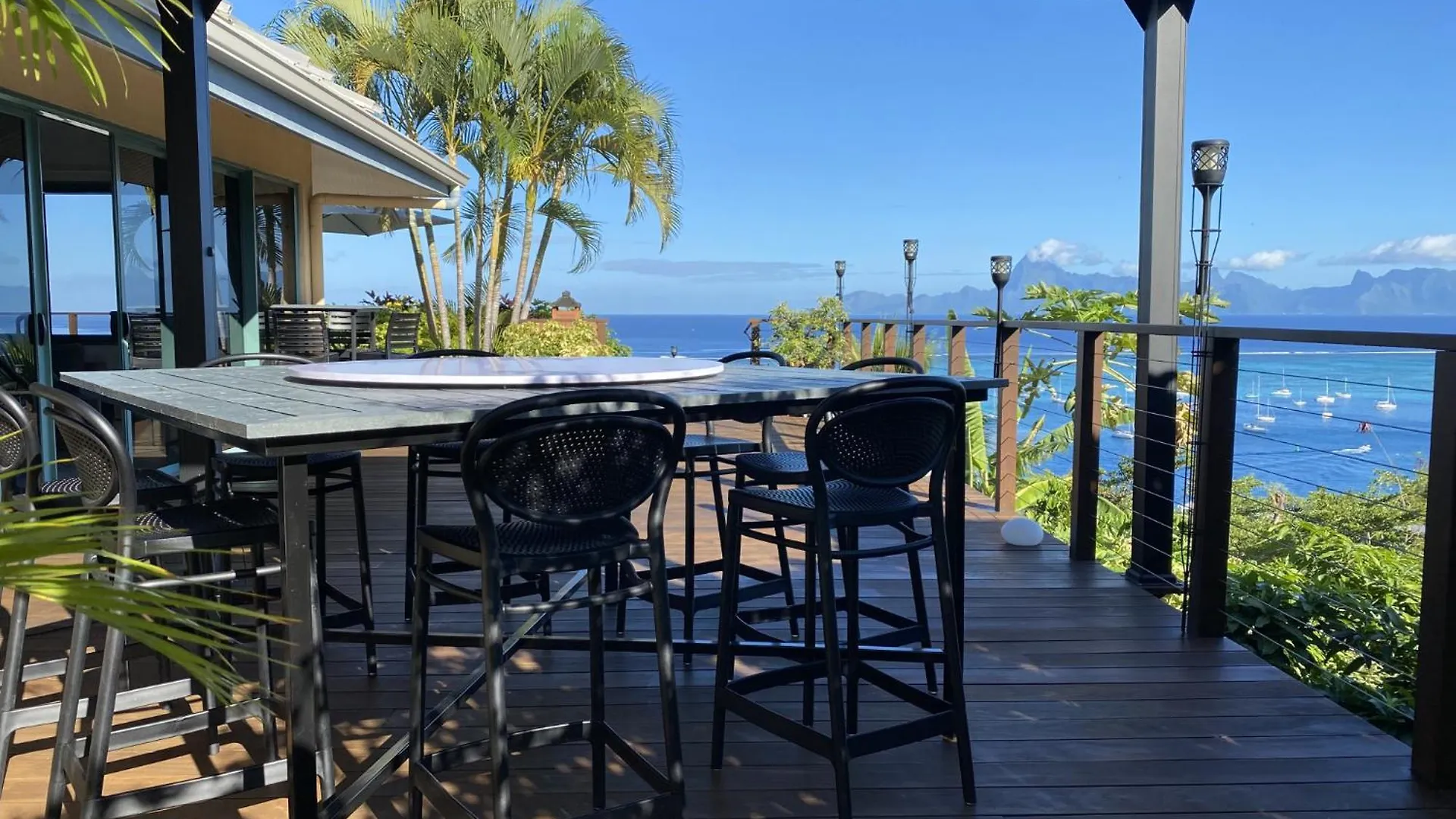 Temanahau Lodge Villa Vue Ocean Et Moorea Punaauia
