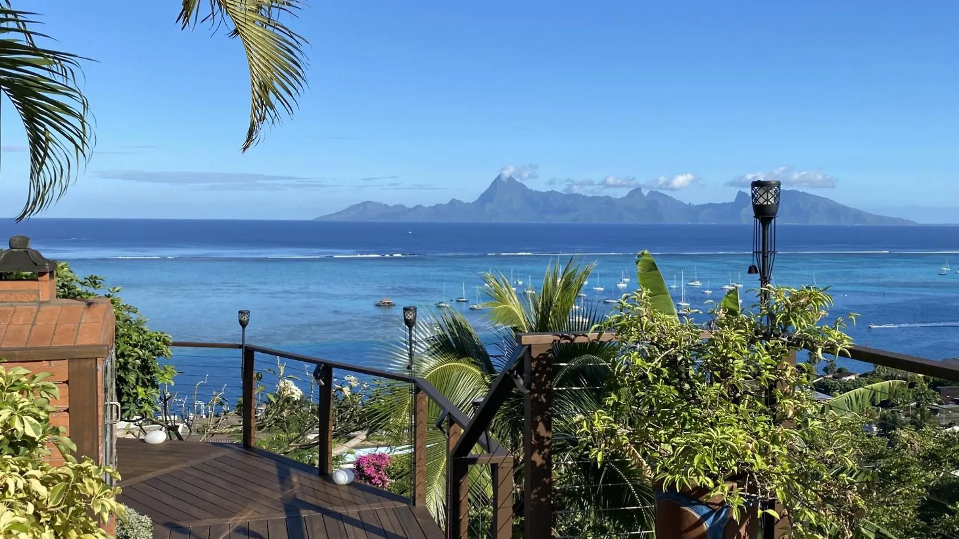 Temanahau Lodge Villa Vue Ocean Et Moorea Punaauia